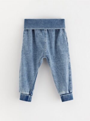 Joggers with denim look - 3004103-766