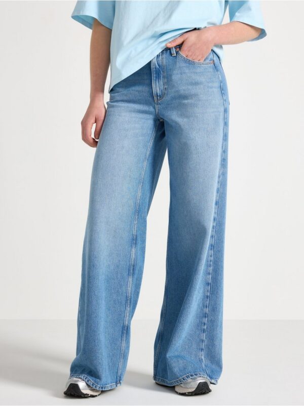 WIDE soft jeans with extra long leg - 3004149-791