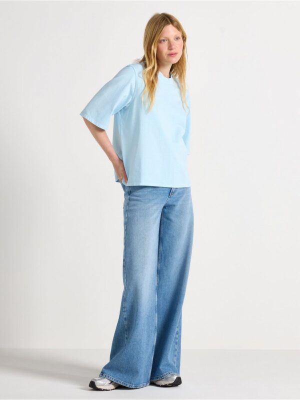 WIDE soft jeans with extra long leg - 3004149-791