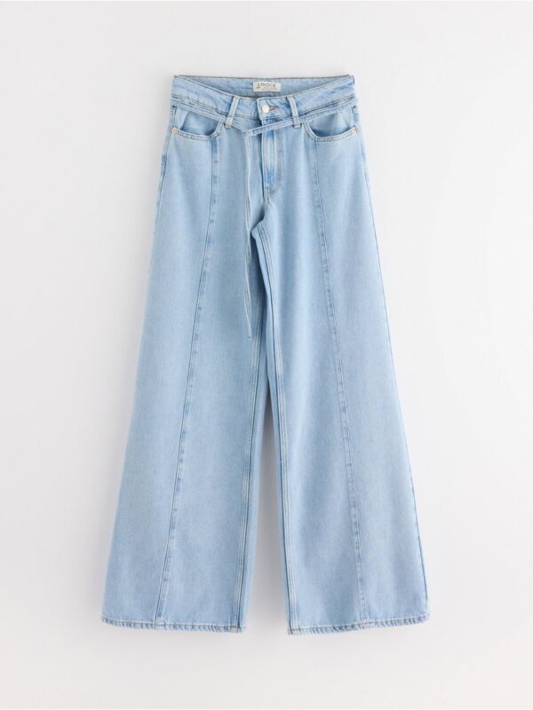WIDE soft jeans with extra long leg - 3004176-766