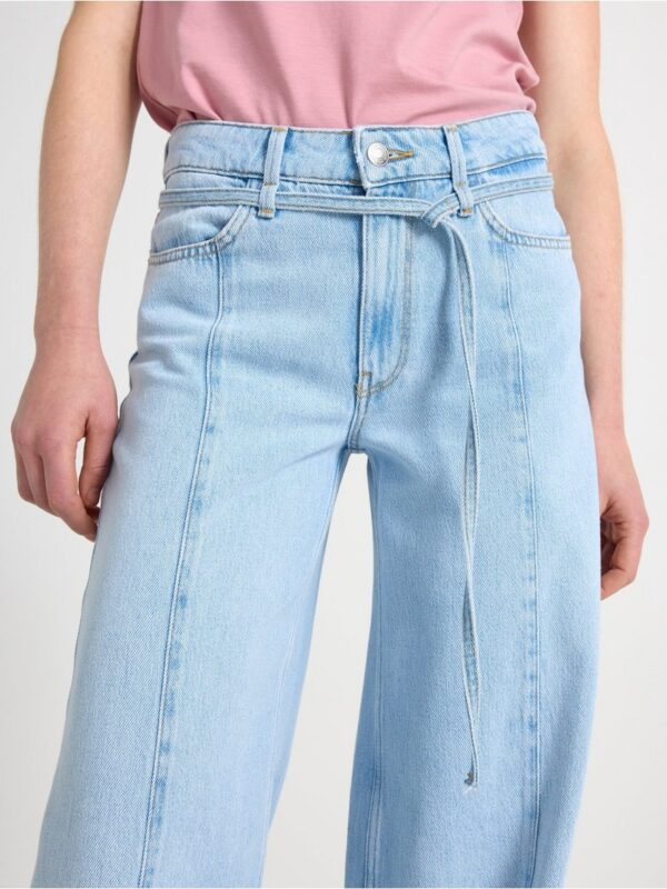 WIDE soft jeans with extra long leg - 3004176-766