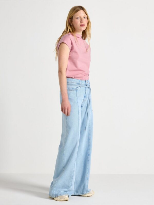 WIDE soft jeans with extra long leg - 3004176-766