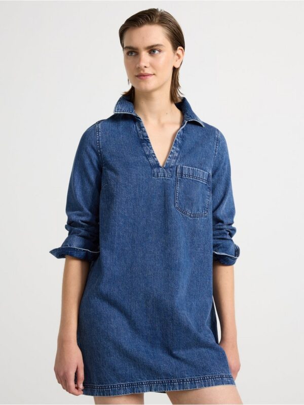 Mini dress in denim - 3004217-791
