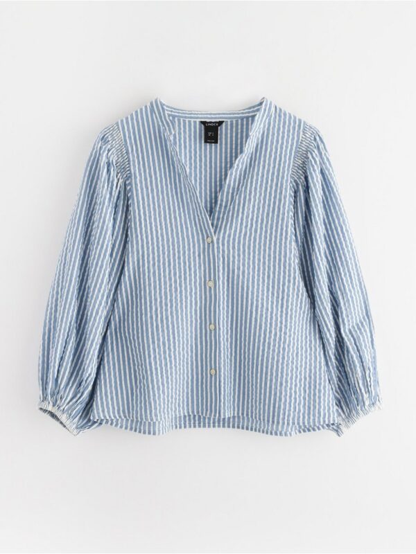 Blouse in seersucker - 3004218-7257
