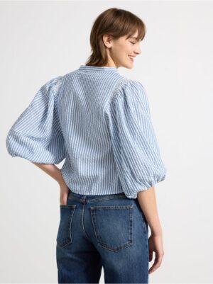 Blouse in seersucker - 3004218-7257