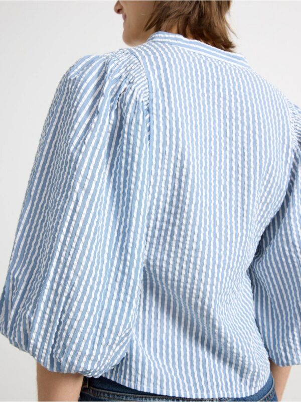 Blouse in seersucker - 3004218-7257