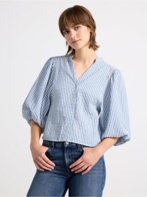 Blouse in seersucker - 3004218-7257