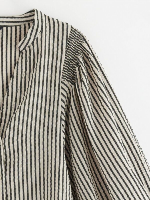 Blouse in seersucker - 3004218-80