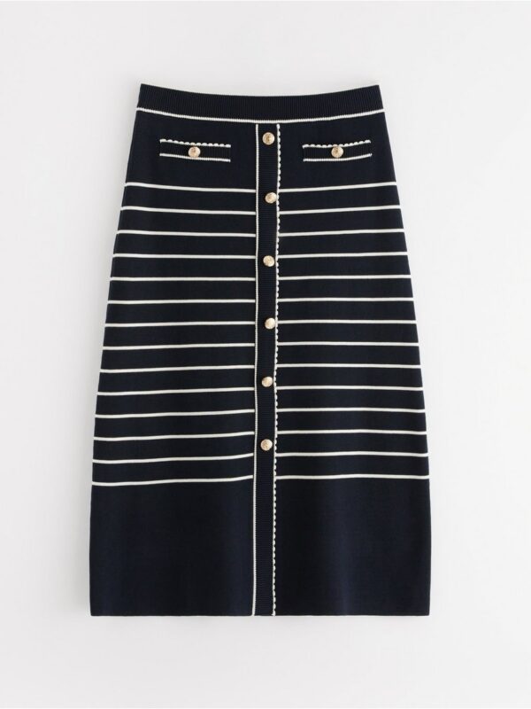 Fine-knit midi skirt - 3004248-2521