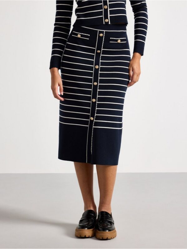 Fine-knit midi skirt - 3004248-2521