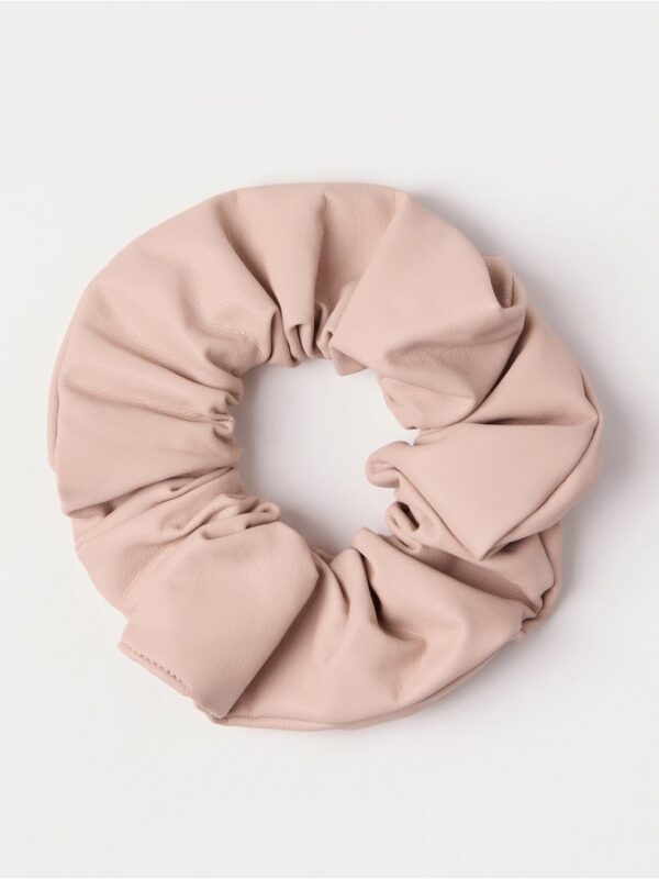 Scrunchie in faux leather - 3004294-1452