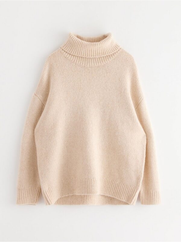 Knitted roll neck jumper - 3004483-2659