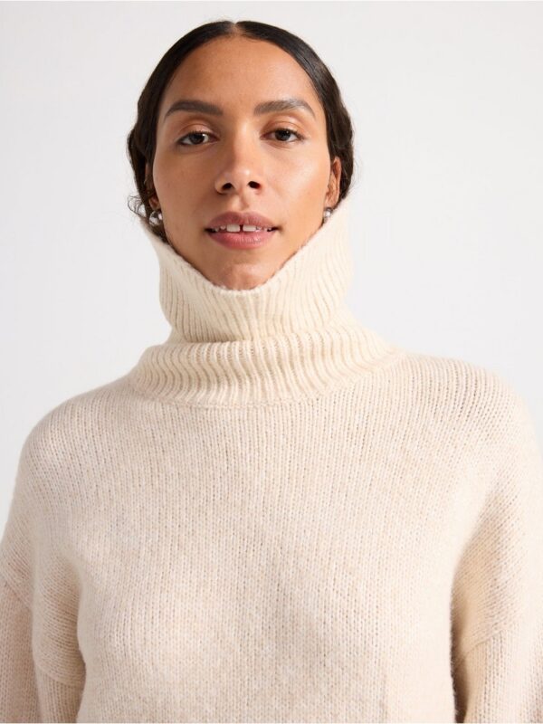 Knitted roll neck jumper - 3004483-2659