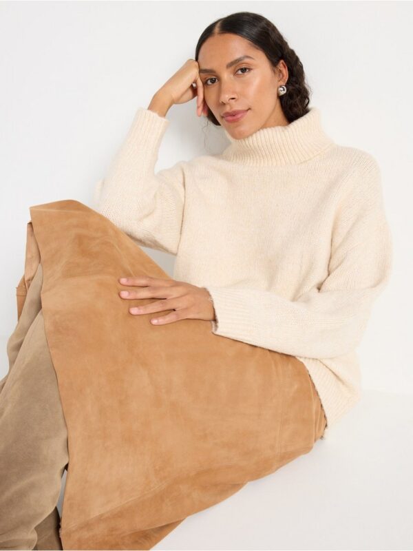 Knitted roll neck jumper - 3004483-2659