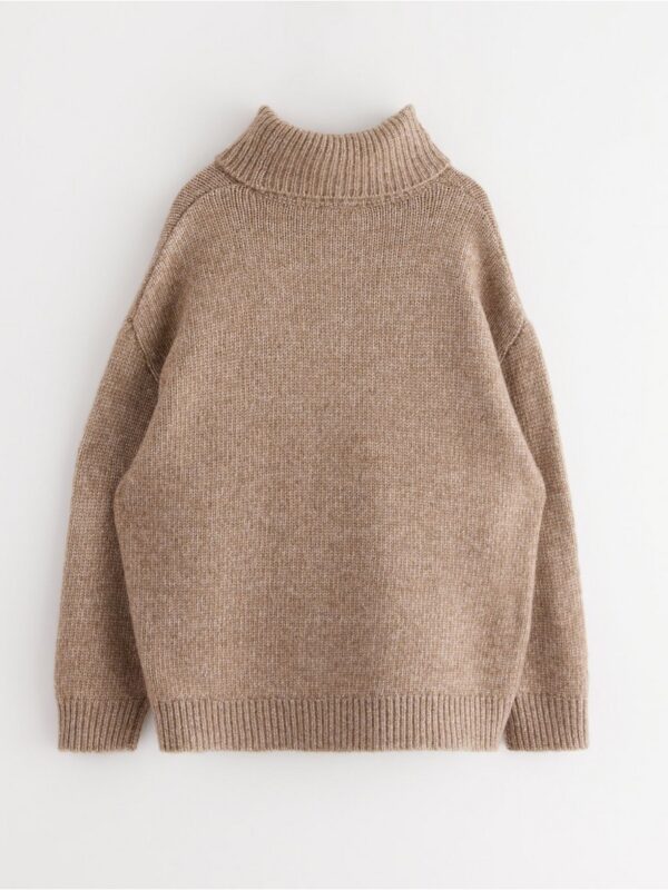 Knitted roll neck jumper - 3004483-7291