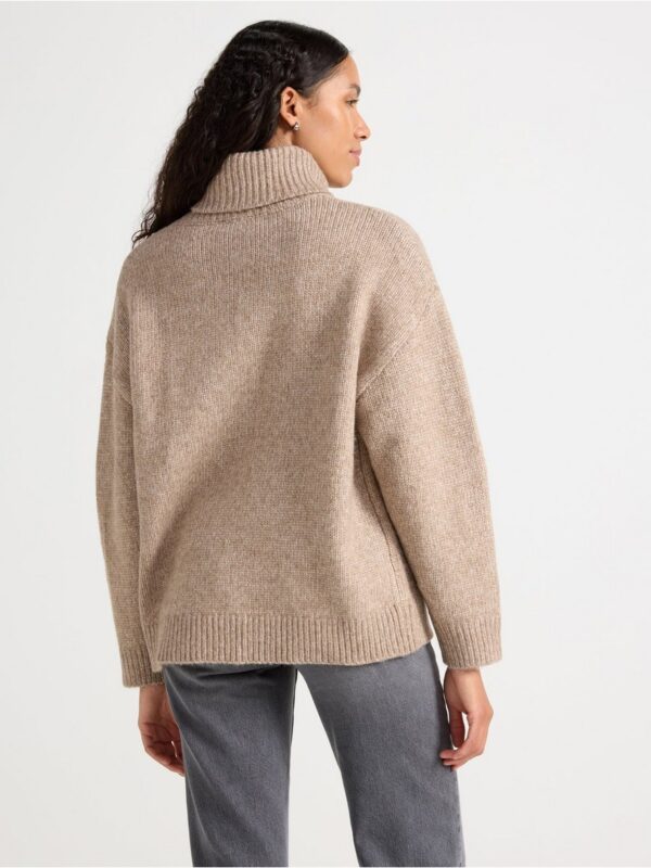 Knitted roll neck jumper - 3004483-7291