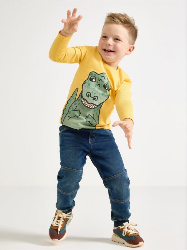 Long-sleeved top with dinosaur - 3004506-4087