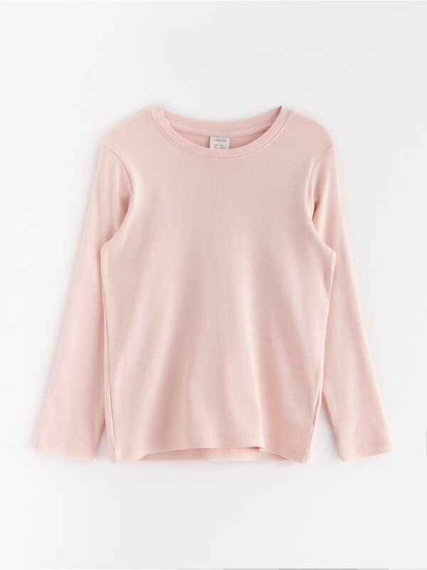 Ribbed long-sleeved top - 3004580-7491