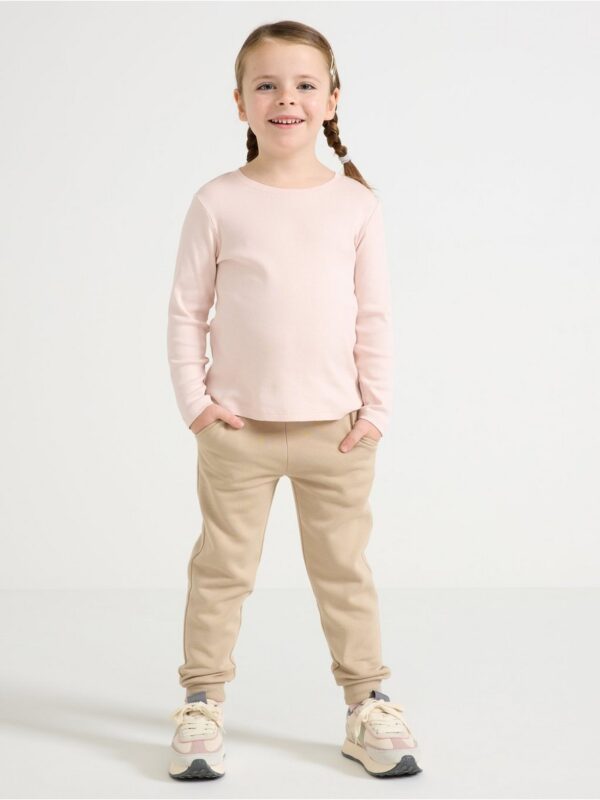 Ribbed long-sleeved top - 3004580-7491