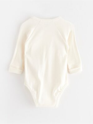 Ribbed wrap bodysuit - 3004659-325