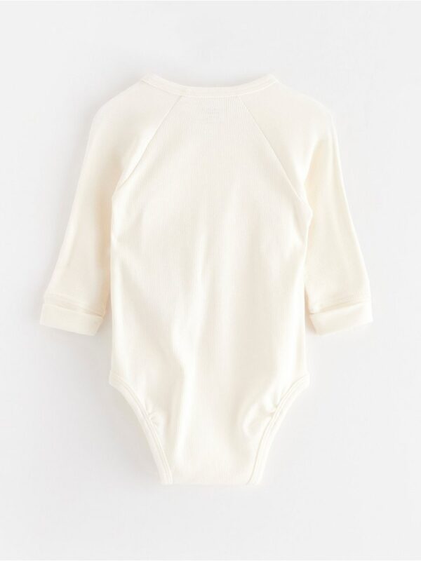 Ribbed wrap bodysuit - 3004659-325