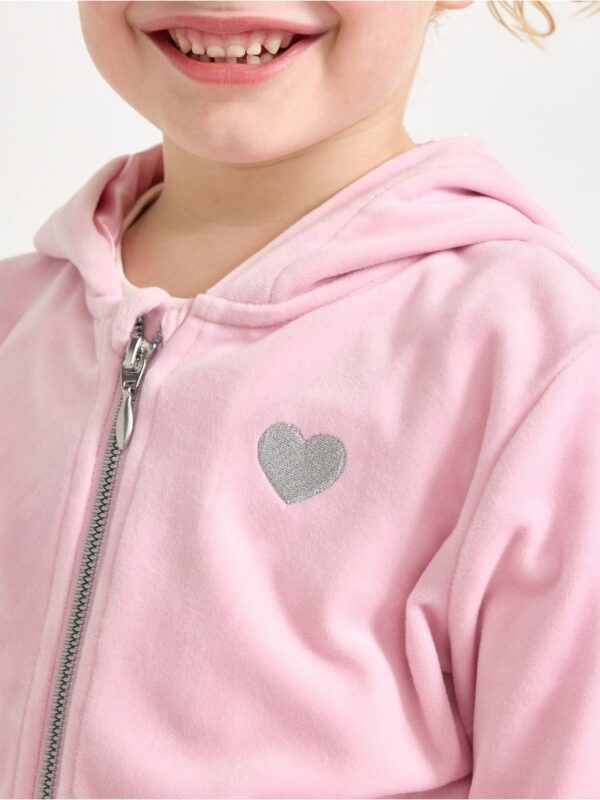 Hoodie in velour - 3004736-3679