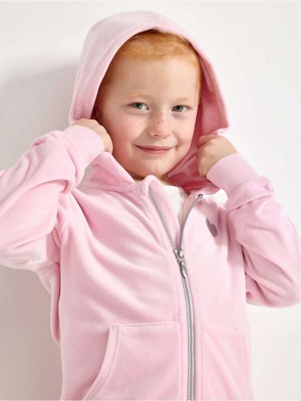 Hoodie in velour - 3004736-3679