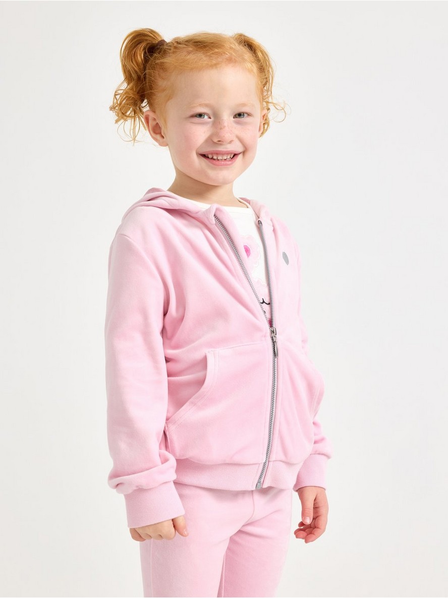Dukserica – Hoodie in velour