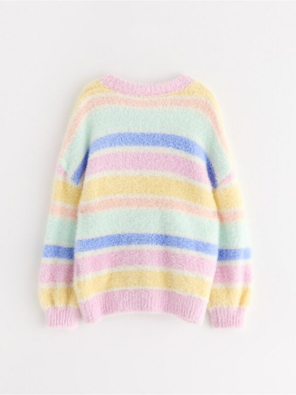 Jumper in feather yarn - 3004743-3679