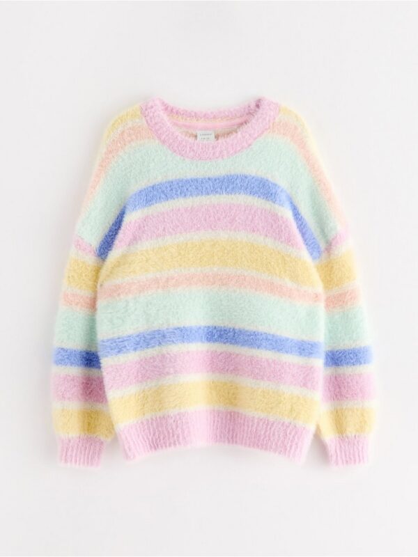 Jumper in feather yarn - 3004743-3679
