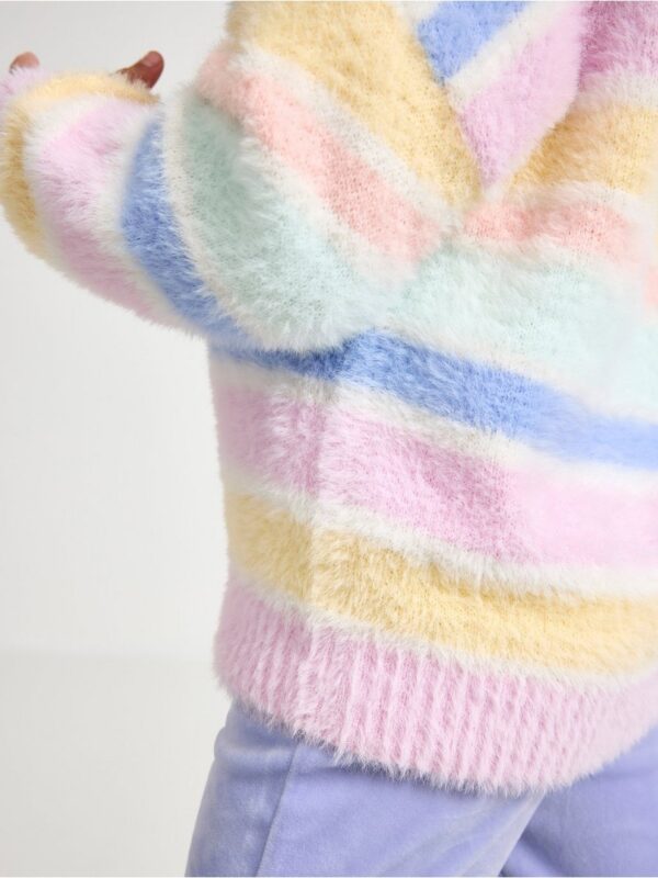 Jumper in feather yarn - 3004743-3679