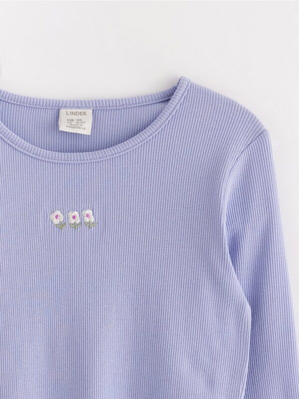 Long-sleeved ribbed top - 3004750-1338