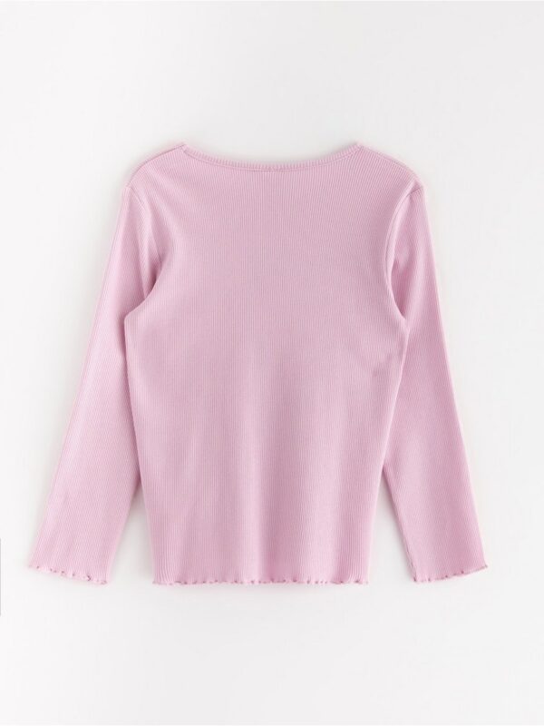 Long-sleeved ribbed top - 3004750-683