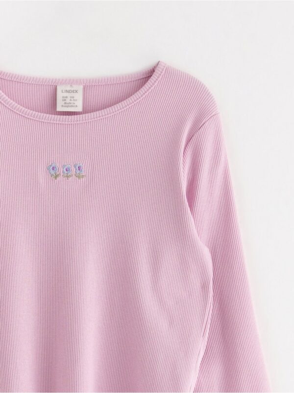 Long-sleeved ribbed top - 3004750-683