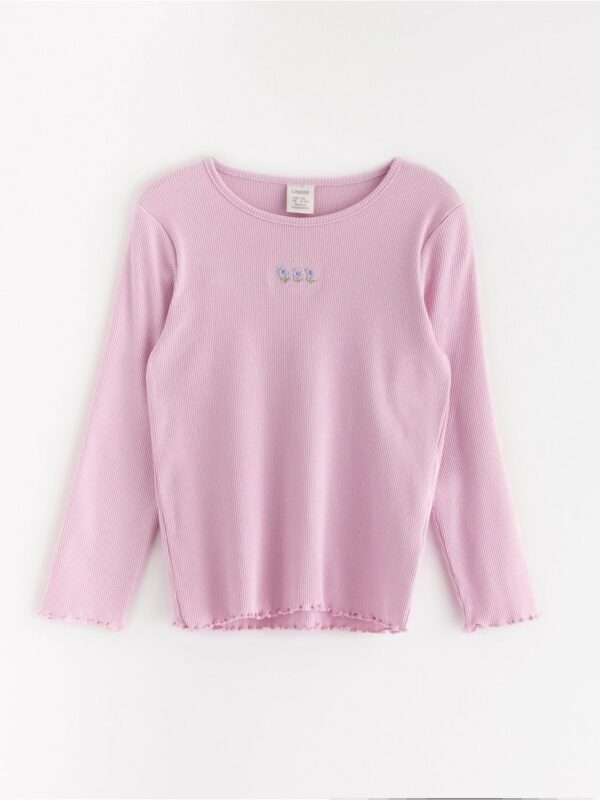 Long-sleeved ribbed top - 3004750-683