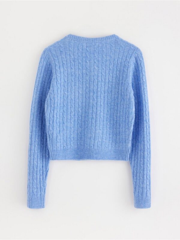 Cable-knit cardigan - 3005022-7201