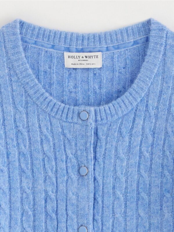 Cable-knit cardigan - 3005022-7201