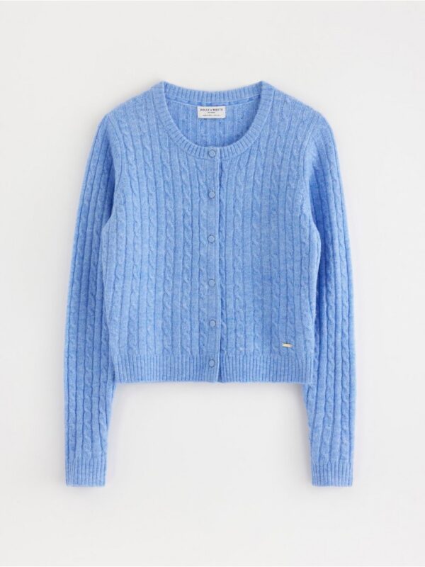 Cable-knit cardigan - 3005022-7201
