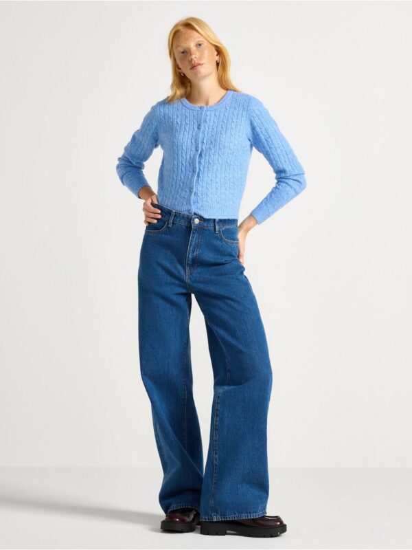Cable-knit cardigan - 3005022-7201