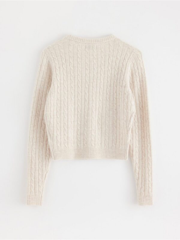 Cable-knit cardigan - 3005022-9806