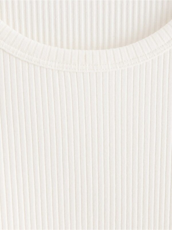 Ribbed long-sleeved top - 3005062-300