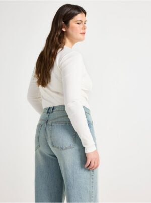Ribbed long-sleeved top - 3005062-300