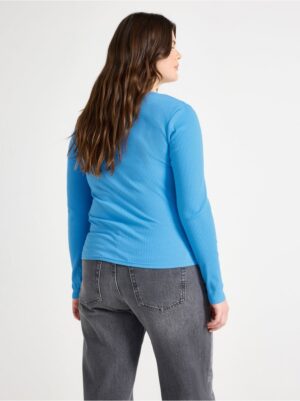 Ribbed long-sleeved top - 3005062-5976