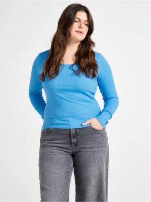 Ribbed long-sleeved top - 3005062-5976