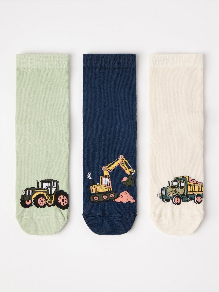 Carape – 3-pack  socks with anti-slip