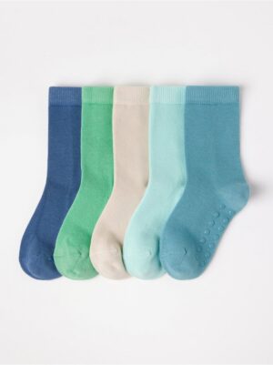 5-pack  socks with anti-slip - 3005341-3007