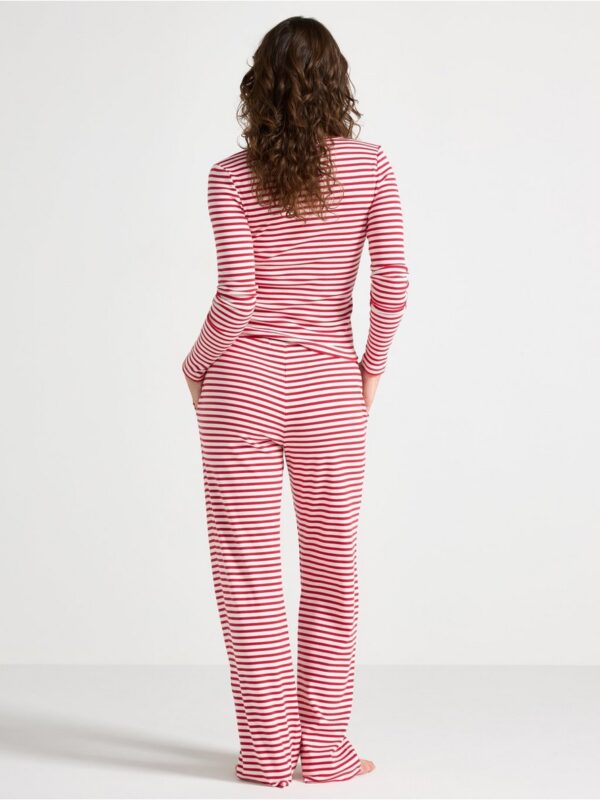 Ribbed pyjama trousers - 3005352-7251