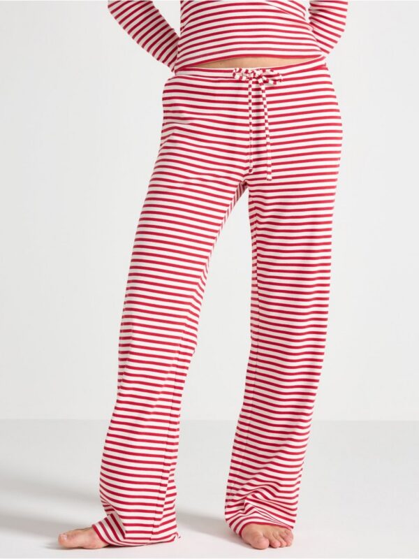 Ribbed pyjama trousers - 3005352-7251