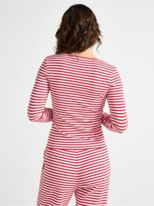 Ribbed pyjama top - 3005951-7251