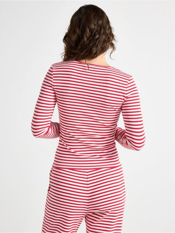 Ribbed pyjama top - 3005951-7251
